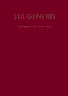 Bokomslag: Sui generis